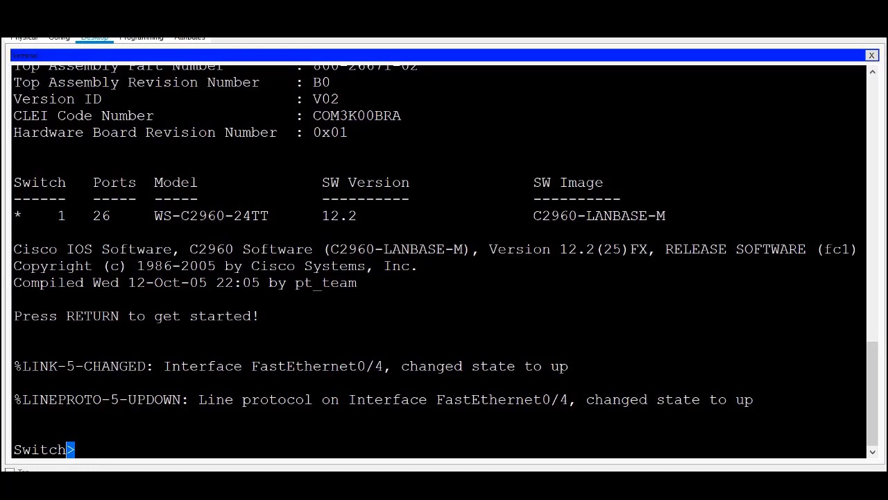IOS CLI Primary Command Modes